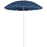 Outdoor Parasol with Steel Pole Blue 180 cm