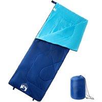 Berkfield Home Sleeping Bag for Adults Camping 3 Seasons in Blue