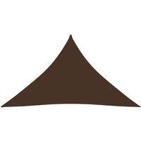 Berkfield Home Sunshade Sail Oxford Fabric Triangular 4x4x5.8 m Brown