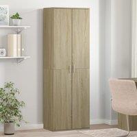 Berkfield Home Highboard Sonoma Oak 60x35x180 cm Engineered Wood in Brown | Size: 60 x 35 x 180 cm