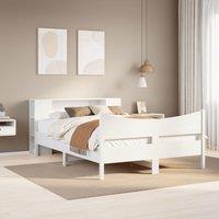 Berkfield Home Bed Frame without Mattress White 160x200 cm Solid Wood Pine