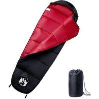 Berkfield Home Mummy Sleeping Bag for Adults Camping 3 Seasons in Red