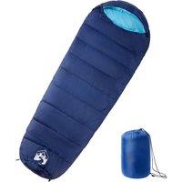 Berkfield Home Mummy Sleeping Bag for Adults Camping 3 Seasons in Blue