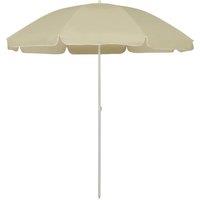 Beach Umbrella Sand Yellow 240 cm
