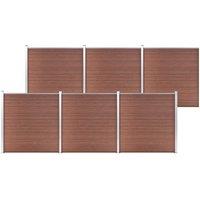 Berkfield Home Garden Fence WPC 1045x186 cm Brown