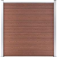 Berkfield Home Garden Fence WPC 180x186 cm Brown