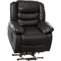 Artemis Home Brooklyn Electric Riser Recliner with Massage & Heat in Black