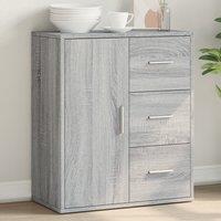 Berkfield Home Sideboard Grey Sonoma 60x31x70 cm Engineered Wood | Size: 60 x 31 x 70 cm
