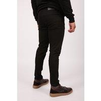 The Wolf Men's Smart Slim Fit Trousers in Black | Size: 30