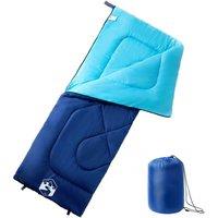 Berkfield Home Sleeping Bag for Adults Camping 3 Seasons in Blue