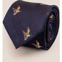 Oswin Hyde Men's Mallard Navy Silk Tie