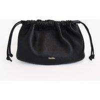 Serla Women's Celia Real Leather Crossbody Bag in Black