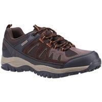 Cotswold Women's 'Maisemore Low' Suede PU Mesh Hiking Shoes in Brown | Size: 9