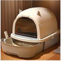 Little Devil Design Enclosed Cat Litter Box with Scoop and Drawer
