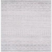 Livabliss Elaziz-Geometric Grey White Beige Taupe Global Living Dining Bedroom Rug in Light Grey | Size: 80 cm x 230 cm