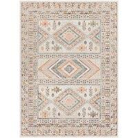 Livabliss Ankara - Vintage Pink Grey Traditional Boho Living Dining Bedroom Rug in Peach | Size: 120 cm x 170 cm