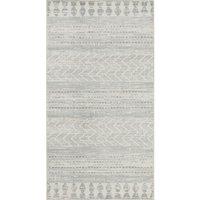 Livabliss Roma-Modern Grey Off-White Charcoal Living Dining Bedroom Rug in Taupe | Size: 120 cm x 170 cm