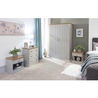 GFW Kendal 4 Piece Bedroom Set in Grey