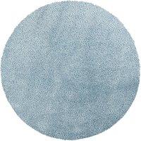 CLAIRE Round Shaggy Solid Color Plush Pile Area Rug
