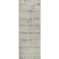 Livabliss Roma-Modern Grey Off-White Charcoal Living Dining Bedroom Rug in Dark Grey | Size: 80 cm x 220 cm