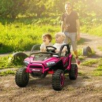 AIYAPLAY 2 Seater 24V 7AH Ride on Truck w/ Remote, 3 Speeds in Pink