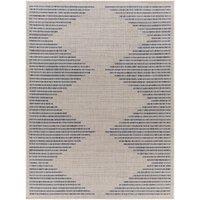 Livabliss Tuareg-Global Beige Ivory Blue Graphic In- & Outdoor Rug in Dark Blue | Size: 120 cm x 170 cm