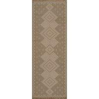 Livabliss Mystery-Washable Tan Beige Ivory Modern Jute Living Dining Rug | Size: 80 cm x 220 cm
