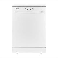 SIA 60cm White Freestanding Dishwasher, 14 Places - SFSD604W