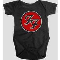Foo Fighters FF Band Logo Baby Grow in Black | Size: 24 m