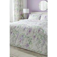 Dreams & Drapes 'Wisteria' Printed Reversible Duvet Cover Set in Lilac | Size: King