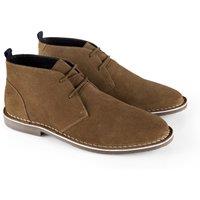 CATESBY ENGLAND Men's Sahara Suede Leather Desert Boots in Khaki | Size: 12