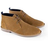 CATESBY ENGLAND Men's Sahara Suede Leather Desert Boots in Tan | Size: 10