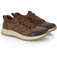 CATESBY ENGLAND Men's Bristol Nubuck Leather Casual Trainers in Dark Brown | Size: 10