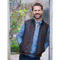 Lakeland Leather Men's 'Glenridding' Leather Gilet in Brown | Size: 44R