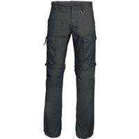 Kariban Men's Zip-off Multi-Pocket Work Trousers Pack of 2 in Black | Size: Medium