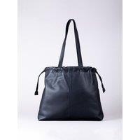 'Eskrigg' Leather Drawstring Tote Bag