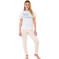 Smart Living Women's Soft & Comfy Polycotton 2-Piece Pyjama Set - Perfect for Lounging & Gifting in White | Size: 2XL