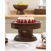 Dibor Premium Natural Rattan Brown Display Christmas Table Decor Cake Stand