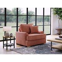The Great Sofa Company Ophelia Chenille Fabric Armchair in Red
