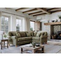 The Great Sofa Company Flora 2 Corner 1 Sofa Glory Winter Moss in Dark Green