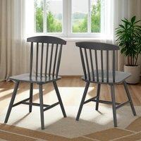 Seconique Emery Chair (Box of 2) in Dark Grey
