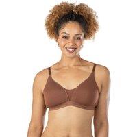 Royce Lingerie Women's Posie T-Shirt Non-Wired Bra in Brown | Size: 34A