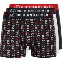 Duck&Cover Men's Stamper 2 Boxer Shorts 3pk in Black | Size: 2XL