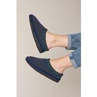 Moshulu Women's 'Alaska 2' Mule Slippers in Indigo | Size: 6