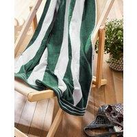 Allure Bath Fashions Jumbo Cabana Stripe Beach Towel - 100% Cotton in Khaki