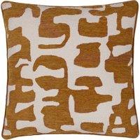 HOEM Caval Abstract Piped Cushion in Bronze | Size: 50 cm x 50 cm