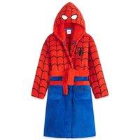Marvel Boy's Spiderman Dressing Gown in Red | Size: 7-8 Years