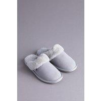 Lakeland Leather Women's Sheepskin Slider Slippers in Light Grey | Size: 4