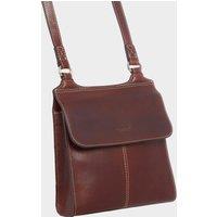 OSPREY LONDON Women's The Narissa Leather Cross-Body Bag in Brown