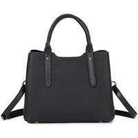 Cori Real Leather Tri-Compartments Crossbody Shoulder Top-Handle Bag